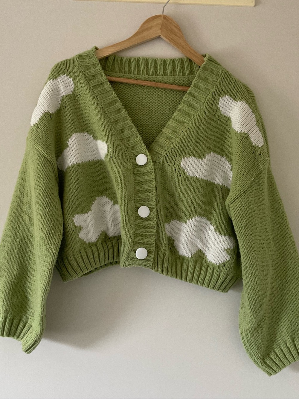 Handmade knit cloud cardigan